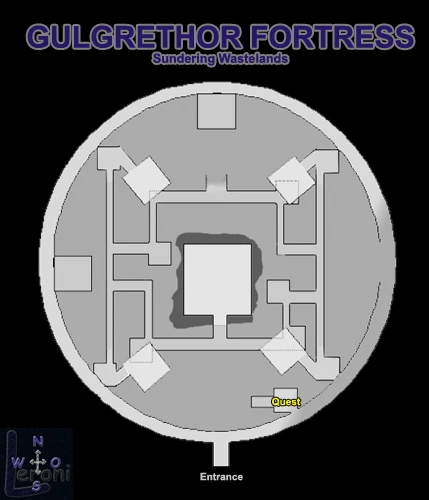 Map of Gulgrethor Fortress