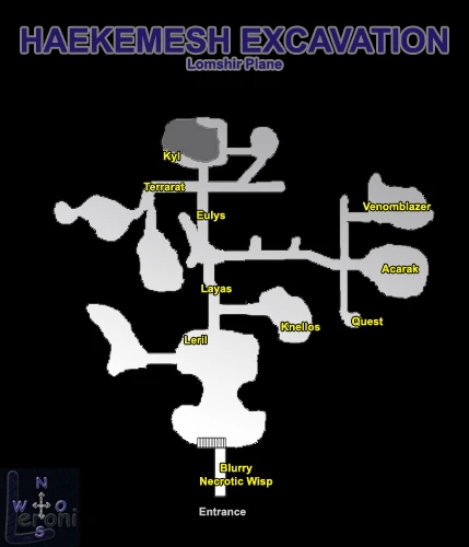 Map of Haekemish's Excavation