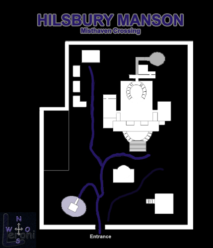 Map of Hilsbury Mansion