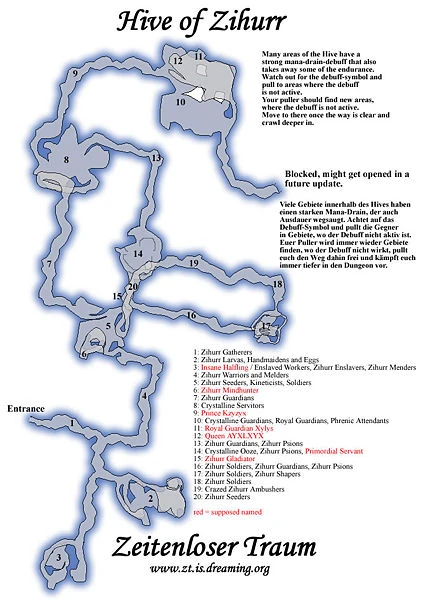 Map of Hive of the Zihurr