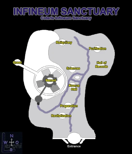 Map of Infineum Sanctuary