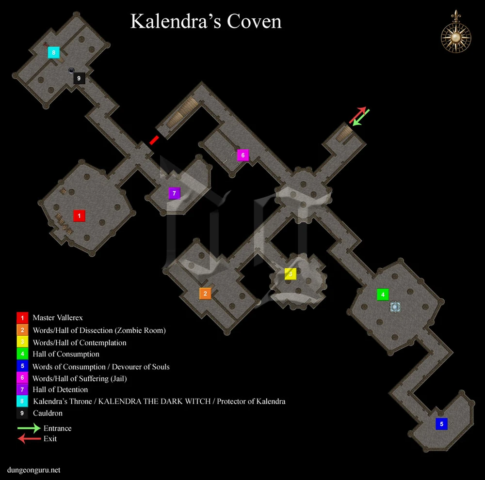 Map of Kalendra's Coven