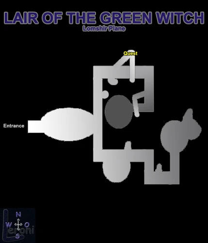 Map of Lair of the Green Witch