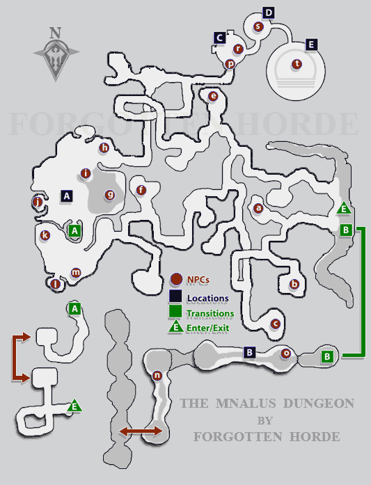 Map of Lair of the Mnalus