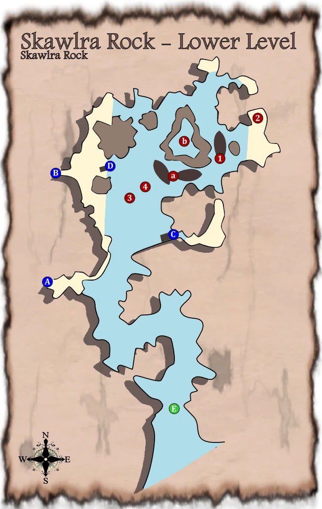 Map of Lair of the Skawlra