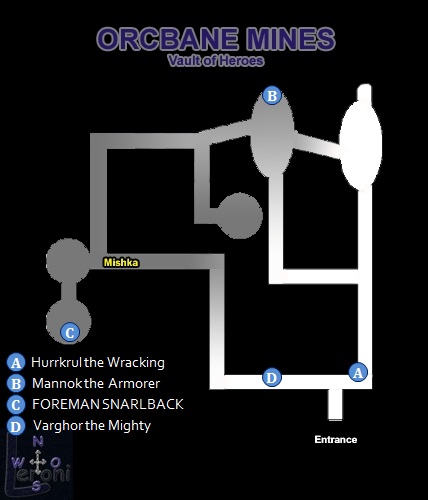 Map of Orcbane Mines