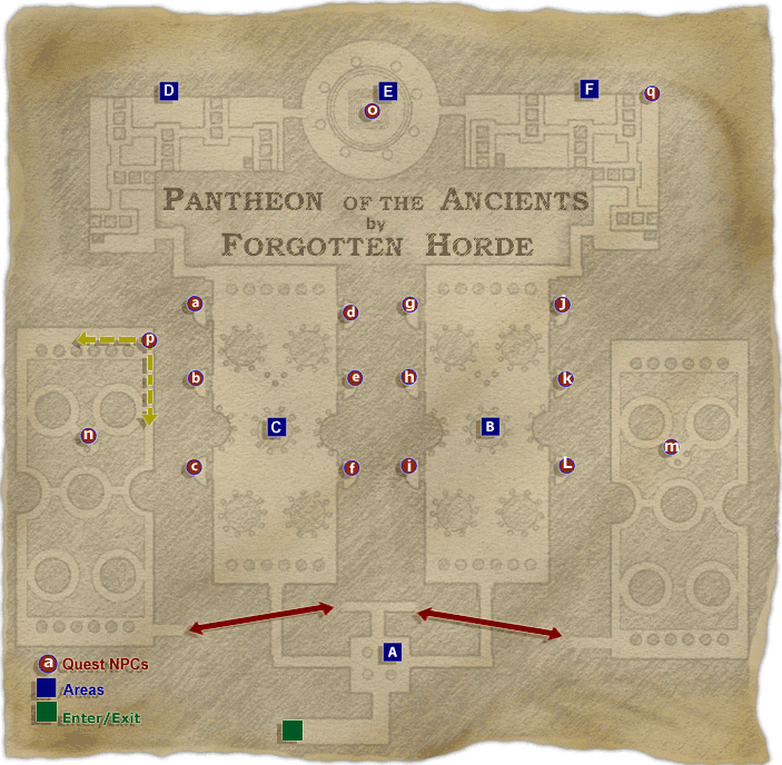 Map of Pantheon of the Ancients