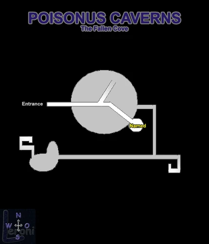 Map of The Poisonous Caverns