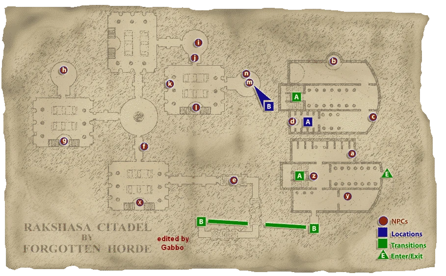 Map of Rakshasa Citadel