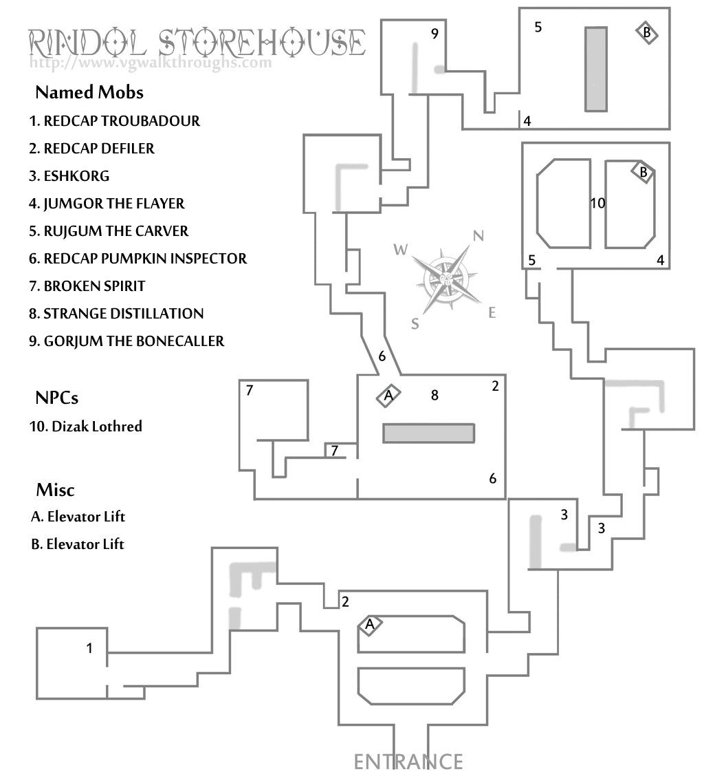 Map of Rindol Storehouse