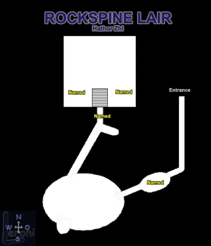 Map of Rockspine Lair