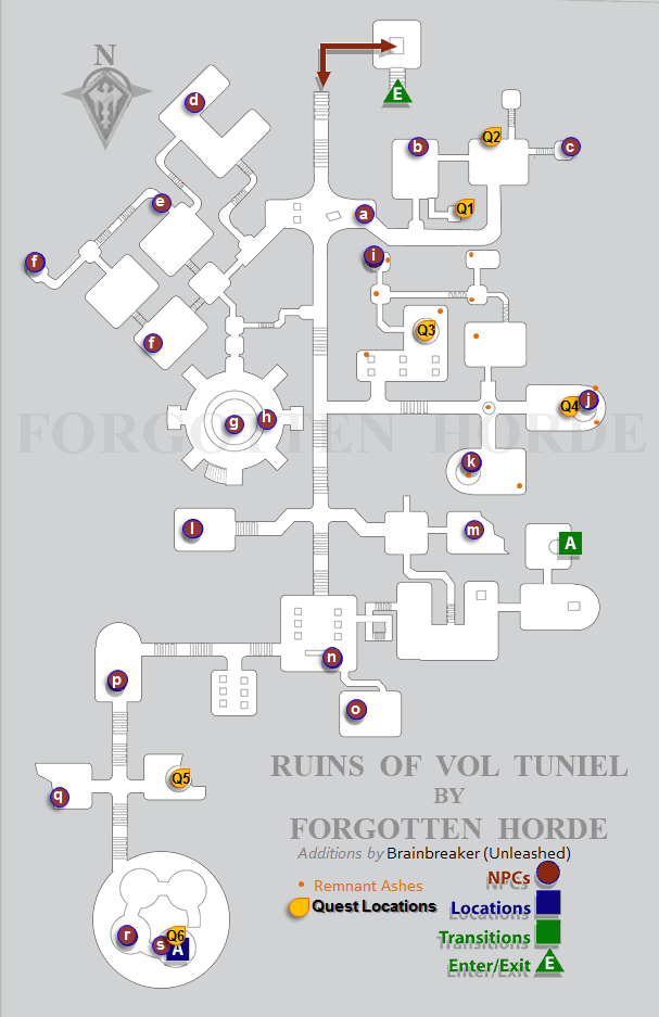 Map of Ruins of Vol Tuniel