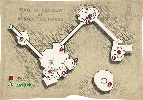 Map of Spire of Decakin