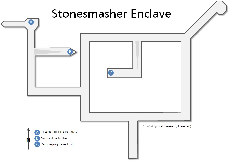 Map of Stonesmasher Enclave