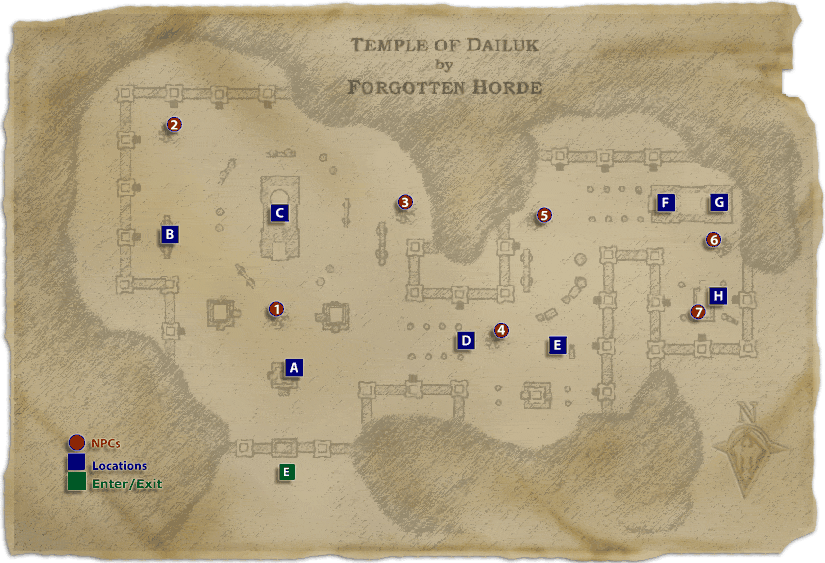 Map of The Temple Of Dailuk