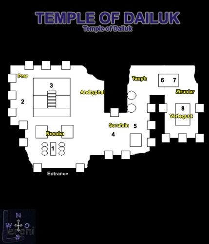 Map of The Temple Of Dailuk