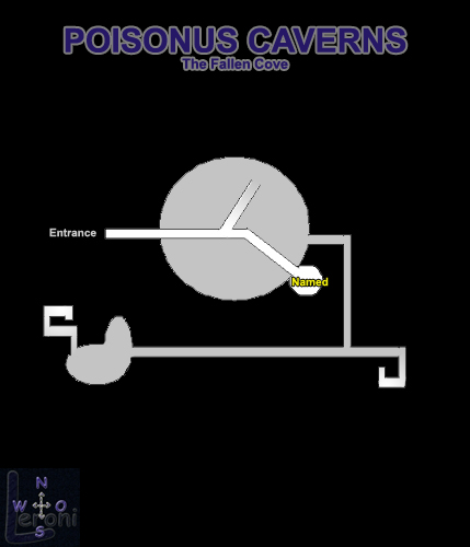 Map of The Poisonous Caverns