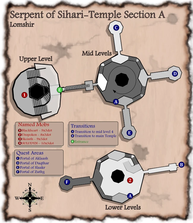 Map of The Serpent of Sihari