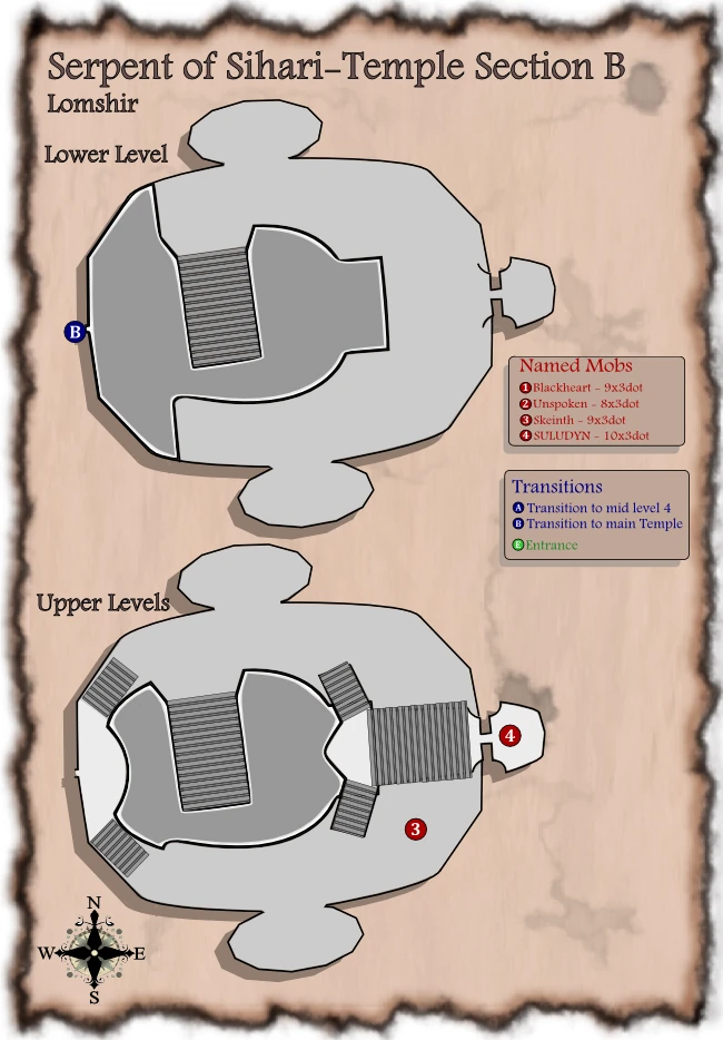 Map of The Serpent of Sihari