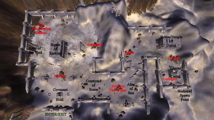 Map of The Temple Of Dailuk