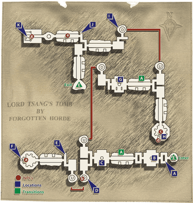 Map of The Tomb Of Lord Tsang