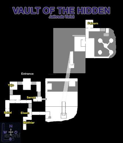 Map of Vault of the Hidden