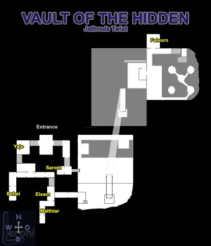 Map of Vault of the Hidden