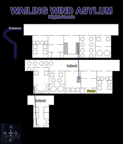 Map of Wailing Winds Asylum