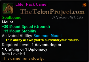 Elder Pack Camel