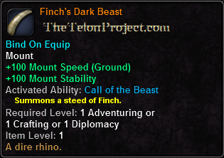 Finch's Dark Beast