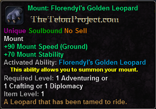 Mount: Florendyl's Golden Leopard