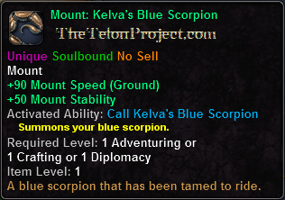 Mount: Kelva's Blue Scorpion
