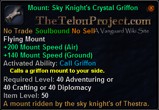 Mount: Sky Knight's Crystal Griffon