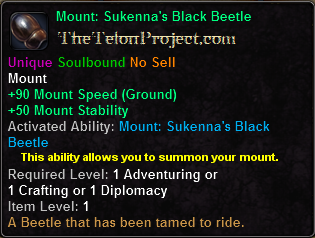Mount: Sukenna's Black Beetle
