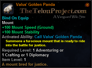 Valus' Golden Panda
