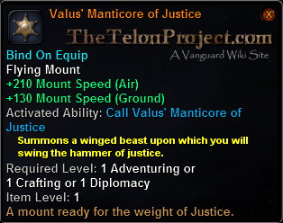 Valus' Manticore of Justice