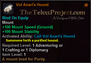 Vol Anari's Hound