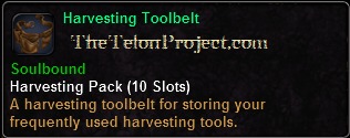 In-game tooltip for Harvesting Toolbelt