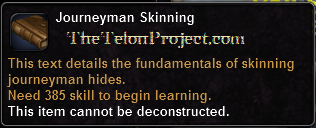 In-game tooltip for Journeyman Skinning