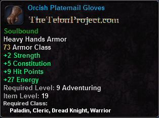 In-game tooltip for Orcish Platemail Gloves