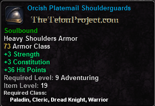 In-game tooltip for Orcish Platemail Shoulderguards