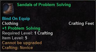 In-game tooltip for Sandals Of Problem Solving