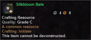 In-game tooltip for Silkbloom Bale