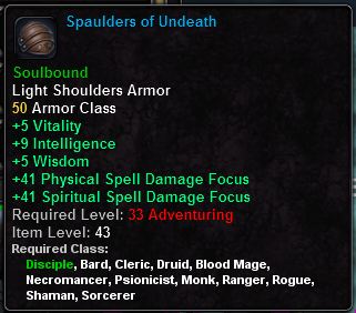 In-game tooltip for Spaulders Of Undeath