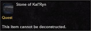 In-game tooltip for Stone Of Kal'Ryn