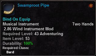 In-game tooltip for Swamproot Pipe