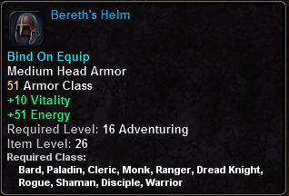 In-game tooltip for Bereth's Helm