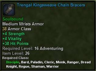In-game tooltip for Trengal Kingsweave Chain Gloves