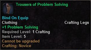 In-game tooltip for Trousers Of Problem Solving