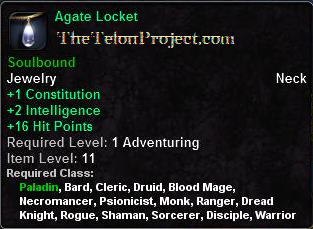 In-game tooltip for Agate Locket